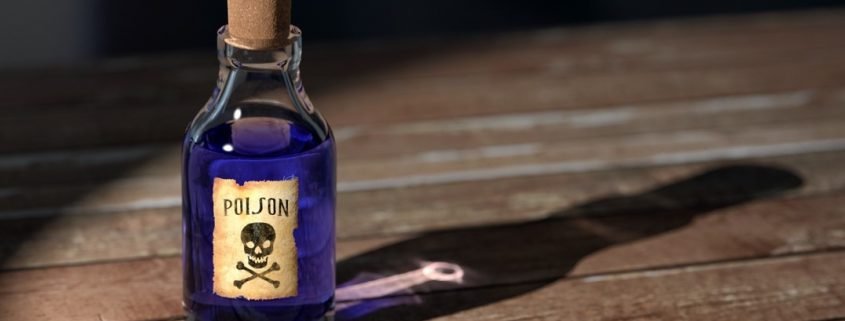 vial of purple poison